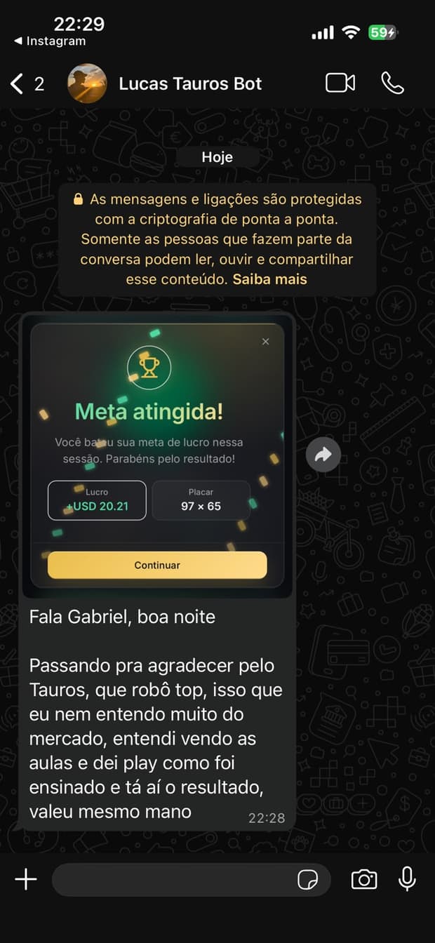 Depoimento de cliente